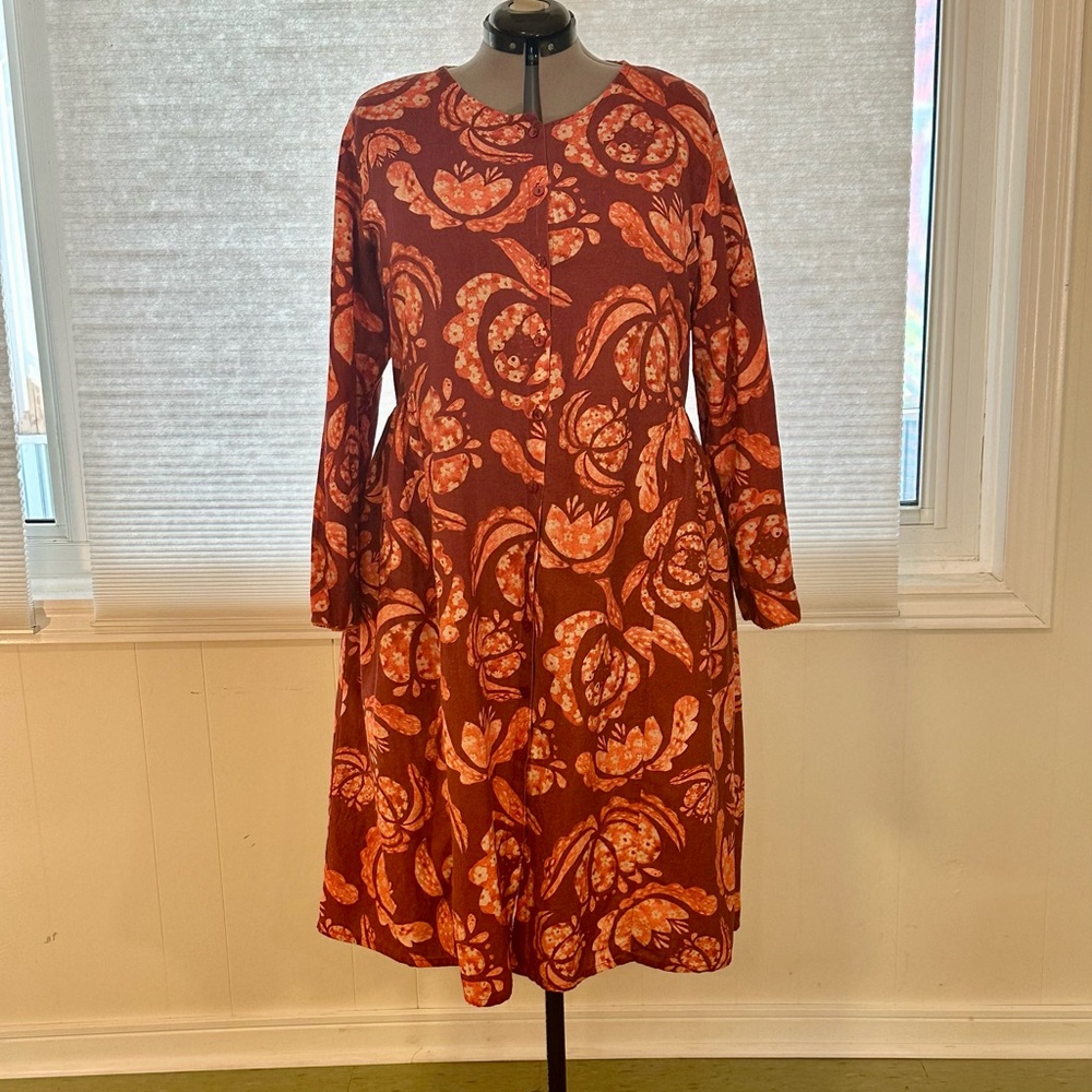 Gudrun Sjoden Herbarium dress NWOT size XL